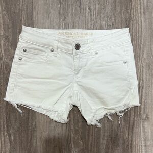American Eagle Outfitters White Denim Shorts